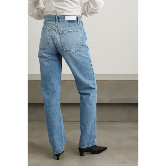 RE/DONE 90s Loose High Rise Straight Leg Jeans Blue Haze - Picture 4 of 9
